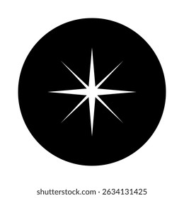 Sparkle vector icon. Shine symbol illustration. star sign or logo.