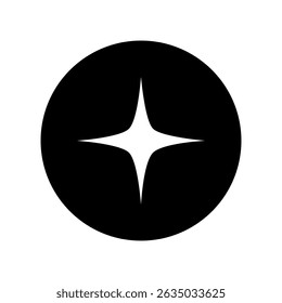 Sparkle vector icon. Shine symbol illustration. star sign or logo.