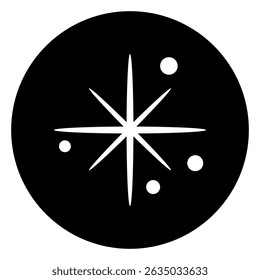 Sparkle vector icon. Shine symbol illustration. star sign or logo.