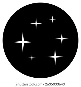 Icono de Vector brillante. Ilustración del símbolo del brillo. signo de la estrella o logotipo.