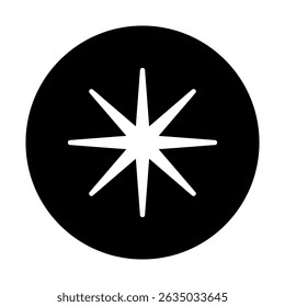 Sparkle vector icon. Shine symbol illustration. star sign or logo.