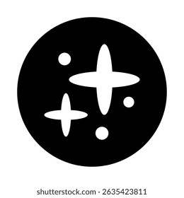 Icono de Vector brillante. Ilustración del símbolo del brillo. signo de la estrella o logotipo.