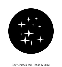 Icono de Vector brillante. Ilustración del símbolo del brillo. signo de la estrella o logotipo.