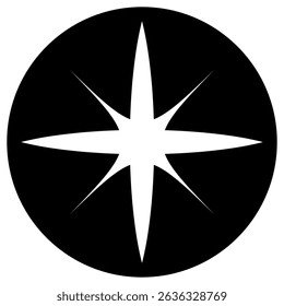 Sparkle vector icon. Shine symbol illustration. star sign or logo.