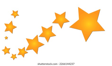 Sparkle Vektorsterne Spur Schlagschatten Vektorgrafik