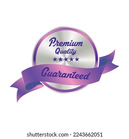 Sparkle violet, purple and silver mixed premium quality badge