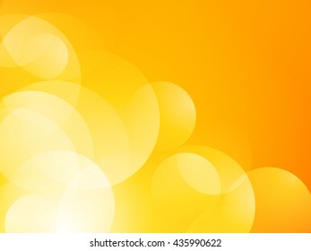 sparkle yellow light circle bokeh background