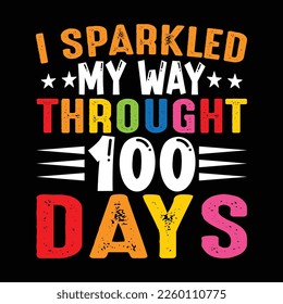 Me abriré paso a través de 100 días de camiseta, 100 días de escuela, camiseta preescolar, 100 días de guarnición, linda camiseta de 100 días, colegio, de vuelta a la escuela, profesor, gracioso, estudiante