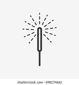 Sparkler  icon illustration isolated vector sign symbol