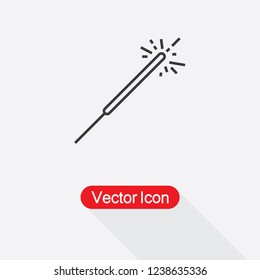 Sparkler Icon Vector Illustration Eps10