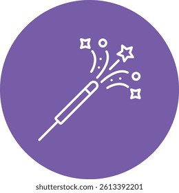 Sparkler vector icon. Can be used for printing, mobile and web applications.