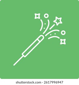 Sparkler vector icon. Can be used for printing, mobile and web applications.