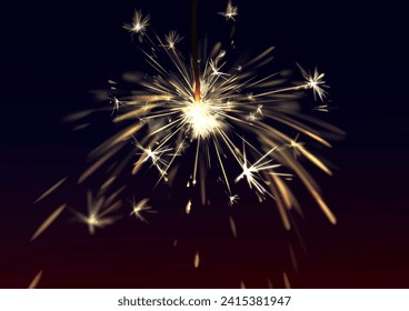 Sparklers fireworks 
background fun illustration 