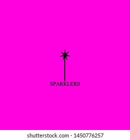 sparklers icon sign signifier vector