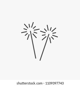 Sparklers vector sparks sparkling icon