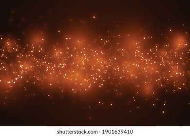 sparkles and bokeh lights effect background