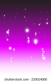 Sparkles falling background vector pink template - Vector falling glitters pink background illustration