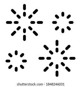 Sparkles with Glitter icon. Outline glitter vector icon for web design isolated on white background