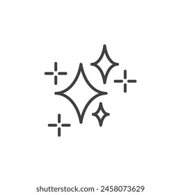 Sparkles Icon Set. Shine and Glow Vector Symbol.