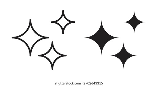 Sparkles icon simple flat trend modern graphic design abstract logotype