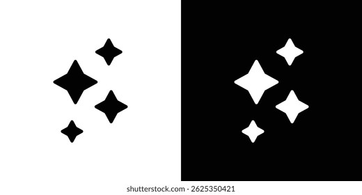 Sparkles icon simple line vector. Symbol, logo.