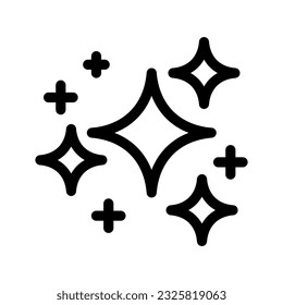 Sparkles Icon Vector Symbol Design Illustration