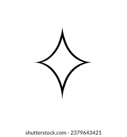 Sparkles icon vector. Twinkling stars illustration sign. Shining burst symbol. Star logo.