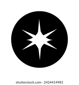Sparkles icon vector. Twinkling stars illustration sign. Shining burst symbol. Star logo.