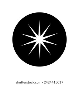 Sparkles icon vector. Twinkling stars illustration sign. Shining burst symbol. Star logo.