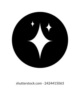 Sparkles icon vector. Twinkling stars illustration sign. Shining burst symbol. Star logo.