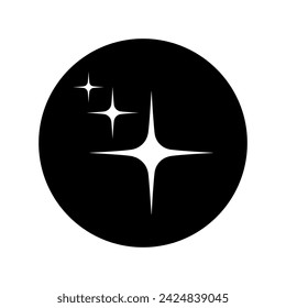Sparkles icon vector. Twinkling stars illustration sign. Shining burst symbol. Star logo.
