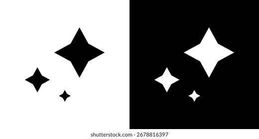Sparkles icons. glyph vector icon. Vector illustration eps 10