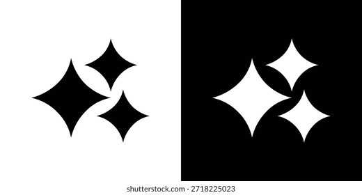 Funkelnde Symbole. Vektorvorlage Illustration Symbol Pixel perfekt