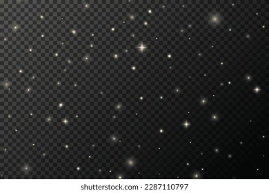 Sparkles lights stars background. Vector