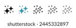 Sparkles Line Icon Set for UI Designs. Magic Stars Vector Icon. Clean Shiny Shiny Stars Sign for UI Designs. Twinkle Star.
