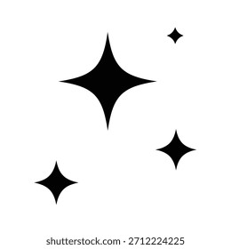 Icono de línea de destellos, Icono de Vector de estrellas mágicas, Paquete de iconos de contorno de estrellas brillantes, Colección de Vector de destellos brillantes