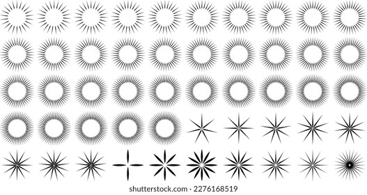 sparkles shape and fire flakes shape abstract