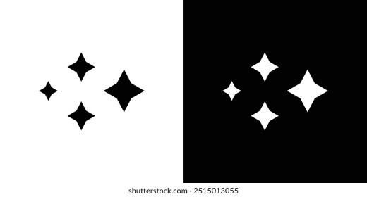 Sparkles shine icono logo conjunto Vector