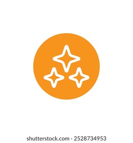 Sparkles shine icon Outline vector for web ui