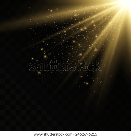 The sparkles sparkle with a special lighting effect. Sparkling magical dust particles. Glowing sparkling wave.
Glowing light explodes on a transparent background. Sparkling magical dust particles. 