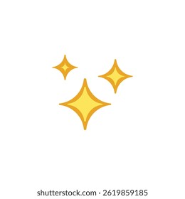 sparkles sparks glitter star shine emoji vector symbol sign icon illustration