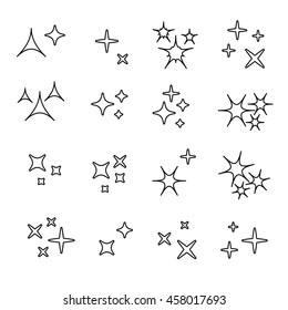 Sparkles, starbursts and fireworks. linear