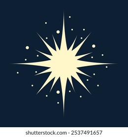 Sparkles Stars icon. Star Shape Gold Icon