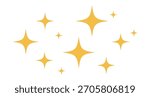Sparkles Stars on White Background. Vector illustration