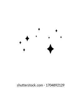 Sparkles stars vector graphic design template