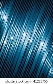 Sparkles, top thin lines, bottom thick lines and background are on separate layers. Lines are cropped via clipping mask. Simple linear gradients are used.
