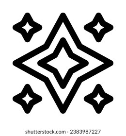 sparkles vector icon on white background
