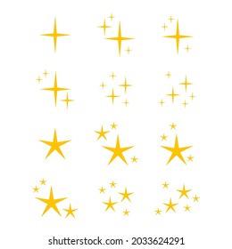 Sparkles vector set, vector eps. 10