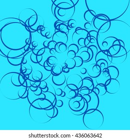 Sparkling background with bubbles. Abstract pattern for water related themes. Underwater, fizzy, carbonated water illustration