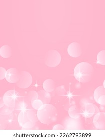 
A sparkling background inspired by spring. Beautiful pink background illustration. Ball blur. particle.